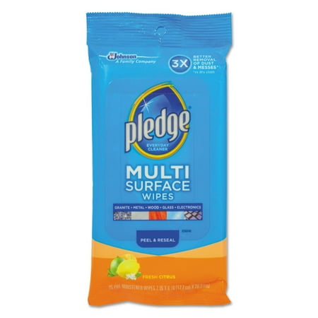 Multi-Surface Cleaner Wet Wipes, Cloth, Fresh Citrus, 7 X 10, 25/pack, 12/carton