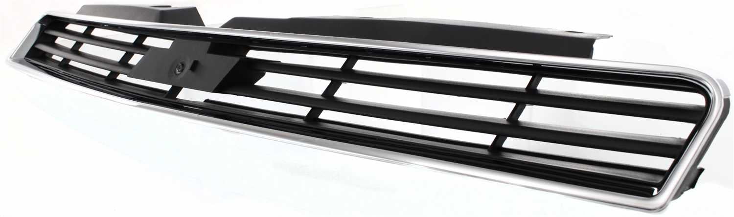 Grille Assembly Compatible With 2006-2007 Chevrolet Monte Carlo 2006-2011 Impala Chrome Shell with Dark Gray Insert