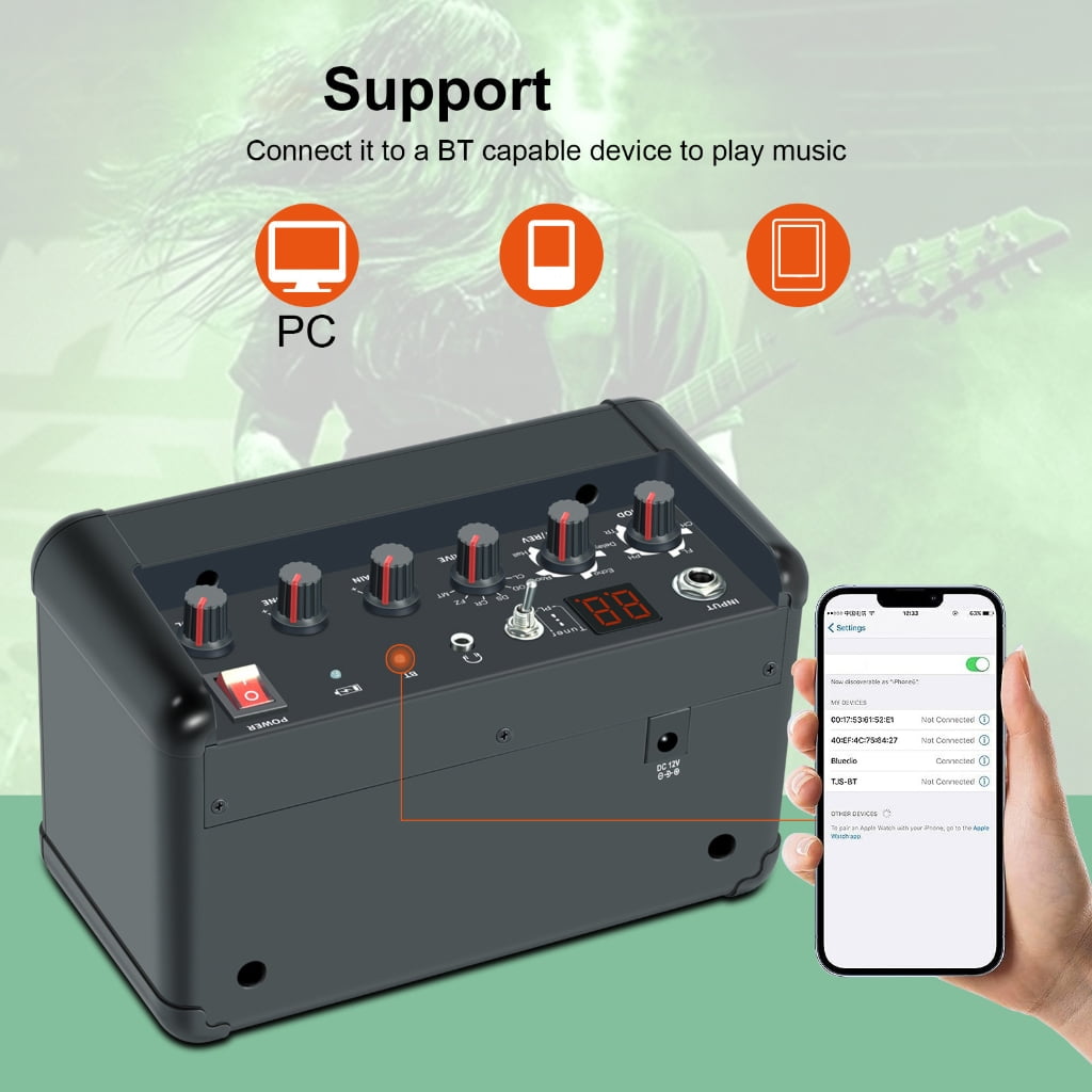 PE-10 Powerful Guitar Multi-Purpose Amplifiers with Multi-Effects Delay Reverbed