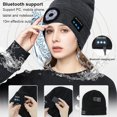 thumbnail image 3 of Los auriculares Bluetooth llevaron la tapa de la lámpara al aire libre noche corriendo iluminación roja azul luz de advertencia intermitente, 3 of 5
