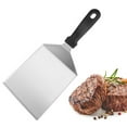 thumbnail image 6 of Ikohbadg Plastic Handle Heavy Duty Hamburger Turner, Stainless Steel Spatula, 12.4 x 5.1 Inch Large Spatula with Cutting Edges, Griddle Spatula for Smashed Burger, Grill Spatula for Outdoor Grill, 6 of 6