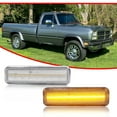 thumbnail image 2 of GTINTHEBOX Clear Amber LED Front Side Marker Lights For 1972-1993 DODGE RAM TRUCK RAM CHARGER, 2 of 11