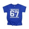 thumbnail image 4 of I was 6 Now I'm 7 Unisex Birthday Shirt for Boys & Girls Trendy Check 7th Birthday Tee Vintage Royal Shirt Youth Medium, 4 of 5