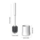 thumbnail image 2 of Kit de limpieza de baño para cepillos – plástico compacto moderno, cerdas antiarañazos, mango ergonómico largo, cabeza de secado rápido, base resistente, blanco, de una pieza, 37 cm, 2 of 9