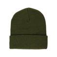 thumbnail image 1 of Knitted Cap Beanie with Cuff - Olive, 1 of 1
