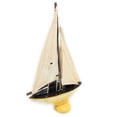 thumbnail image 1 of Sailboat Replica 20" Wooden - Free Standing - Red Nautical Decor | #Ort1700650y, 1 of 1