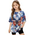 thumbnail image 1 of Odeerbi Niños Niñas Día de La Independencia Camiseta 4 de Julio Manga Corta Camiseta Gráfica, 1 of 9