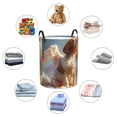 thumbnail image 4 of Balery Rainbow English Cocker Spaniel Cesta de ropa redonda con asas, impermeable, independiente, para ropa, juguetes, dormitorio y familia-Small, 4 of 6