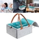 thumbnail image 1 of Organizador de pañales de fieltro para bebé, cambiador portátil, bolsa de pañales multifuncional, canasta de fieltro, caja de almacenamiento, 1 of 7