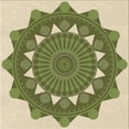 thumbnail image 1 of Ahgly Company Machine Washable Indoor Square Transitional Olive Green Area Rugs, 7' Square, 1 of 7