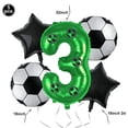 thumbnail image 4 of Kit de globos de fútbol, decoración de cumpleaños para niños, suministros para fiestas de cumpleaños de fútbol, globos para fiestas de fútbol, recuerdos para fiestas con temática deportiva de fútbol, 4 of 5