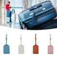 thumbnail image 5 of huanledash Luggage Tag Delicate Stitching with Flap Cover Easy to Recognize Portable Adjustable Buckle Privacy Protection Anti-scratch Faux Leather Suitcase Name Tag Travel Accessories, 5 of 8
