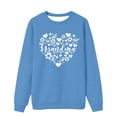 thumbnail image 4 of Trendfront Womens Grandma Graphic Sweatshirt Long Sleeve Crewneck Floral Heart Print Casual Loose Fit Pullover Top, 4 of 4