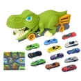 thumbnail image 1 of Camión de dinosaurios de juguete para niños, camión de dinosaurios grande, juego de camión de transporte de dinosaurios, coche de tracción trasera, regalos de cumpleaños para niños y niñas, 1 of 8