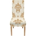 thumbnail image 6 of Luxury Texture Fabric Pattern Baroque Damask Chair Covers Floral Pattern Slipcovers for Chairs Set of 6 Stretch Removable Washable Slipcovers for Dining Room Hotel Kitchen, 6 of 6