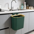 thumbnail image 2 of Yhmxh Hanging Kitchen Trash Can with Hook, Counter Top or Under Sink Waste Bin, Space-Saving Plastic Compost Bin, Wall Mounted Waste Basket Bin Garbage Can for Kitchen Cabinet, Countertop, Bathroom, 2 of 6