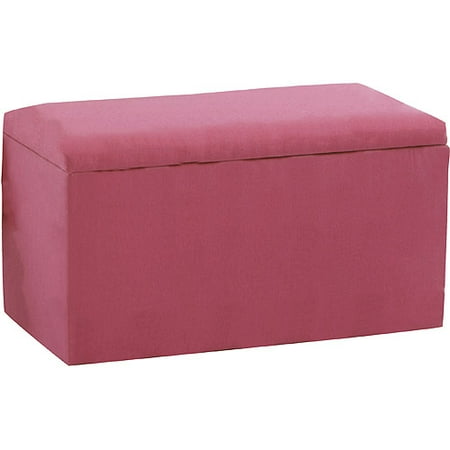 Skyline Furniture - Upholstered Storage Bench and Ottoman, Light Pink