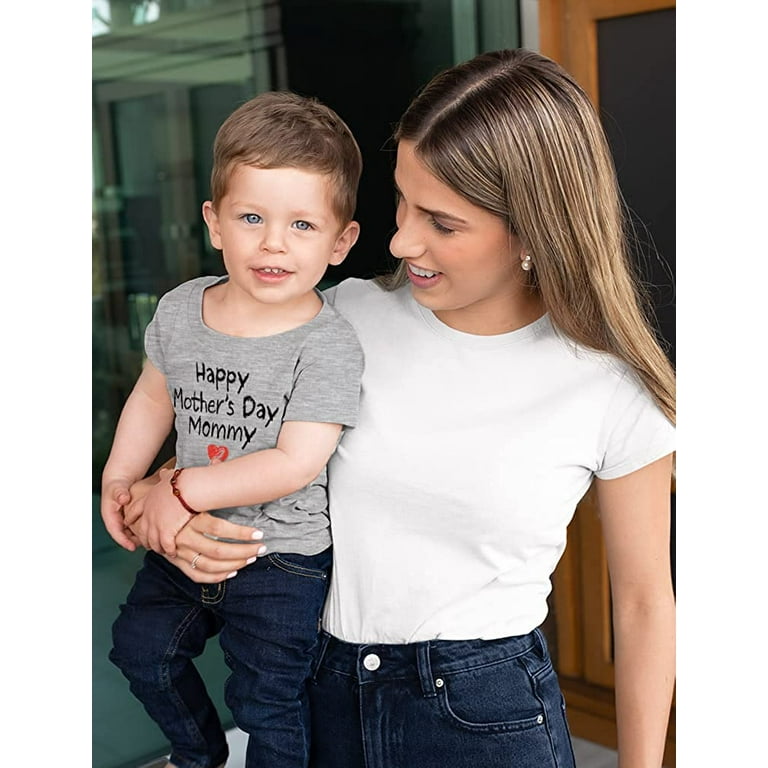 Happy 2nd Mothers Day Mommy Cute Gift for Mom Kids T Shirt 2T Gray Walmart