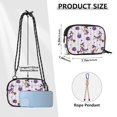 thumbnail image 4 of FORMRS Mini Crossbody Bag for Women Adjustable Rope Shoulder Casual Phone Purse, Purple Halloween Gooses, 4 of 7