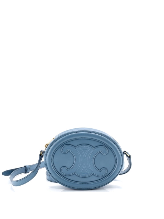 Pre-Owned Triomphe Oval Crossbody Bag Leather Mini By Rebag