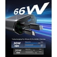 thumbnail image 2 of Cargador de coche YACAISI, retráctil, 4 en 1, 66 W, adaptador rápido, 2 of 7