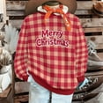 thumbnail image 4 of Diufon Christmas Sweatshirts for Women Plus Size Cute Graphic Plaid Sweatshirt Oversized Color Block Pullover Tops, 4 of 9