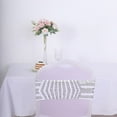 thumbnail image 3 of Balsa Circle 5 Silver Geometric Sequined Stretchable Spandex Chair Sashes Wedding Party Events Tableware Decorations, 3 of 8