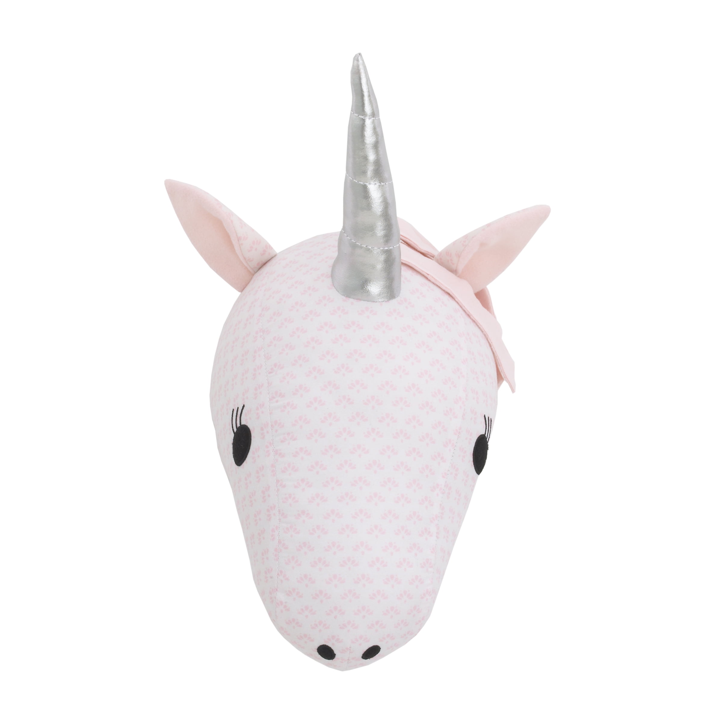 stuffed unicorn head wall decor