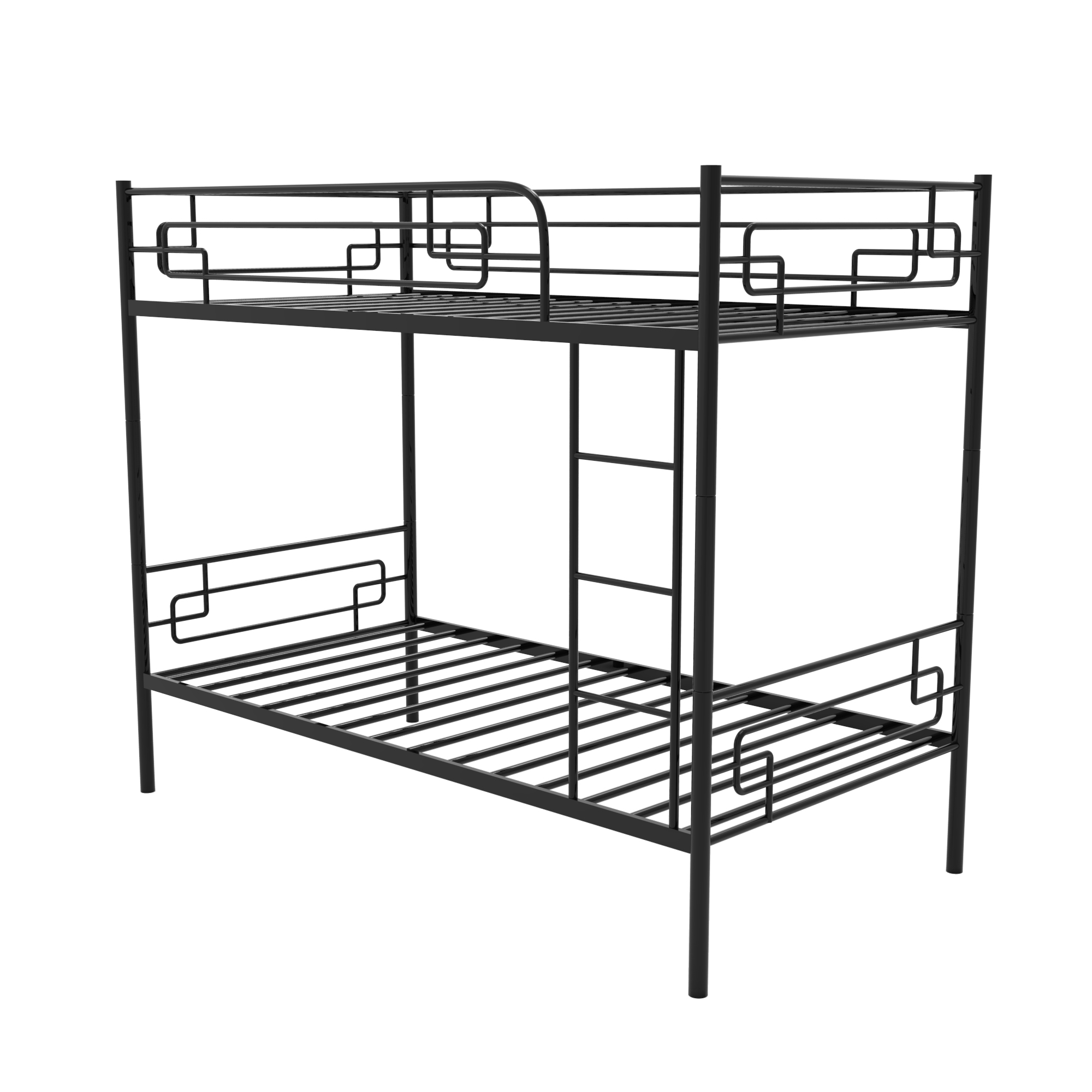 Officery Metal Bunk Bed , Bunk Bed with Ladder,TwinOverTwin Metal