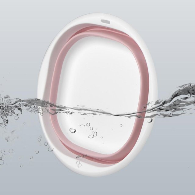 Lavabo plegable Lavabo plegable con orificio para colgar Bañera que ahorra espacio Multiuso para viajes Camping Lavandería Accesorios de cocina Rosa M Macarena Lavabo