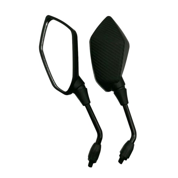 2 unids / set espejo retrovisor de la motocicleta espejo retrovisor de vidrio de 10 mm