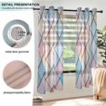 thumbnail image 3 of Yayeee Window Curtains Light Filtering 63"x52" Grommet Panel Pair Home Living Room Decor, Orange Art Pattern, 3 of 7