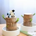 thumbnail image 5 of Handcrafted Resin Panda Sculpture - Artistic Desktop Decor Piece for Home Office with Natural Wood Accent and Decorative Appeal, 5 of 6