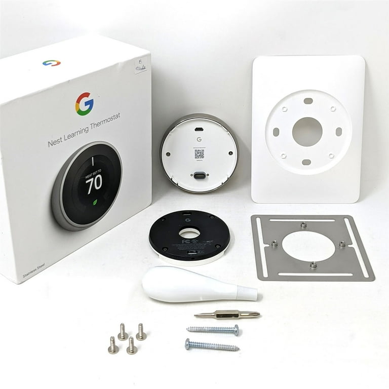 Google Nest Learning Thermostat - Smart Wi-Fi Thermostat Stainless