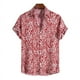 thumbnail image 3 of Camisas hawaianas con estampado de rayas para hombre, camisas de manga corta para fiestas, camisas de gran tamaño para hombres, ropa, blusas Harajuku con solapa, 3 of 5
