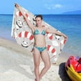 thumbnail image 7 of Dreamtimes Panda Flying in The Sky Beach Towel Quick Dry Absorbent Bath Towels Sandproof Lightweight Towel for Gym Yoga Sports Swimming- 30x60in, 7 of 7