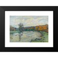 thumbnail image 2 of Armand Guillaumin 18x14 Black Modern Framed Museum Art Print Titled - Genetin Dam, Crozant (circa 1910), 2 of 5