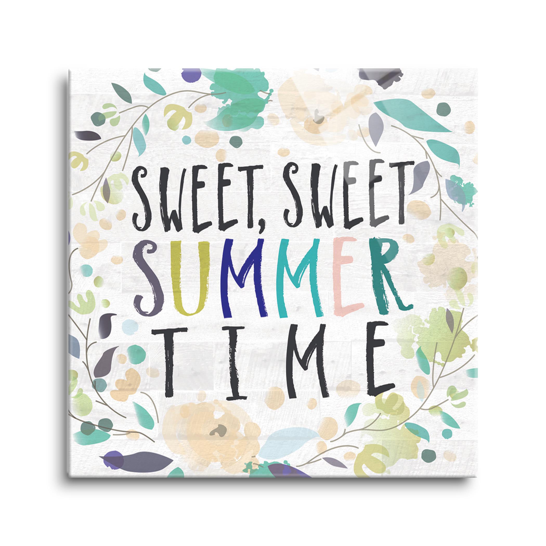 Eeypy Sweet Summertime Free Standing Hanging Fun Sign Gift Idea Wooden Sign Plaque Wooden Wall Hanging Art 4x16 Inch 
