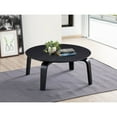 thumbnail image 3 of Omax Decor Mod Round Shape Mid-Century Wood Coffee Table in Black, 3 of 5