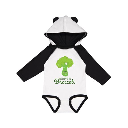 

Inktastic believe in broccoli Gift Baby Boy or Baby Girl Long Sleeve Bodysuit