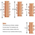 thumbnail image 2 of 8 Pieces 4 Sizes Slide Clasp Lock Necklace Connector Multi Strands Slide Tube Clasps with Storage Box for Layered Bracelet Necklace Jewelry Crafts, 2 of 7