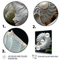 thumbnail image 3 of Designart "Nautilus Sheels Animal " Animals Floater Framed Wall Decor, 3 of 7