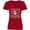 Red, variant on Merry Christmas Sloth and Llama Ugly Sweater Style Women's V-Neck T-Shirt