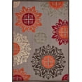 thumbnail image 1 of Unique Loom Modern Collection Carved Botanical Transitional Indoor and Outdoor Flatweave Area Rug, 7 x 10 Feet, Brown/Beige, 1 of 5