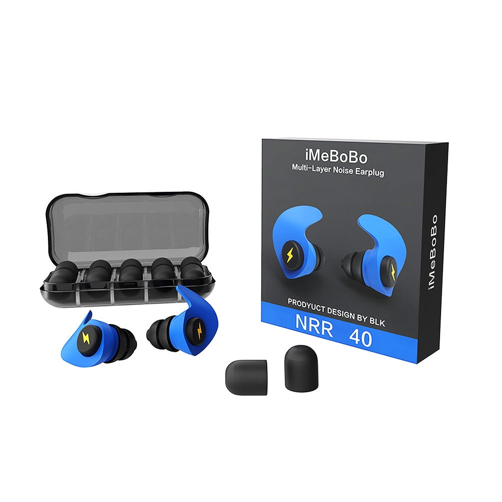 6 Pcs Ear plugs for Sleeping Noise Cancelling Earplugs Soft Silicone Reusable Washable Earplugs for Sleeping Flying Swimming Concerts