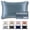 Haze Blue, variant on 22 Momme Mulberry Silk Pillowcase, 6A Hypoallergenic, Hidden Zipper, Queen Champagne, 1 Pack