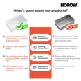 HOROW 33"x 20'' Fireclay Single Bowl Apron Farmhouse Sink with Cutting ...