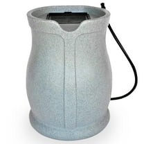 FCMP Outdoor Catalina 45 Gallon Rain Catcher Barrel w/ Hose, Light Granite