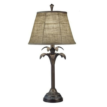 Stiffel TL-5870-6716-BOM 33 in. Bombay Bronze Table Lamp with Natural Burlap Shade