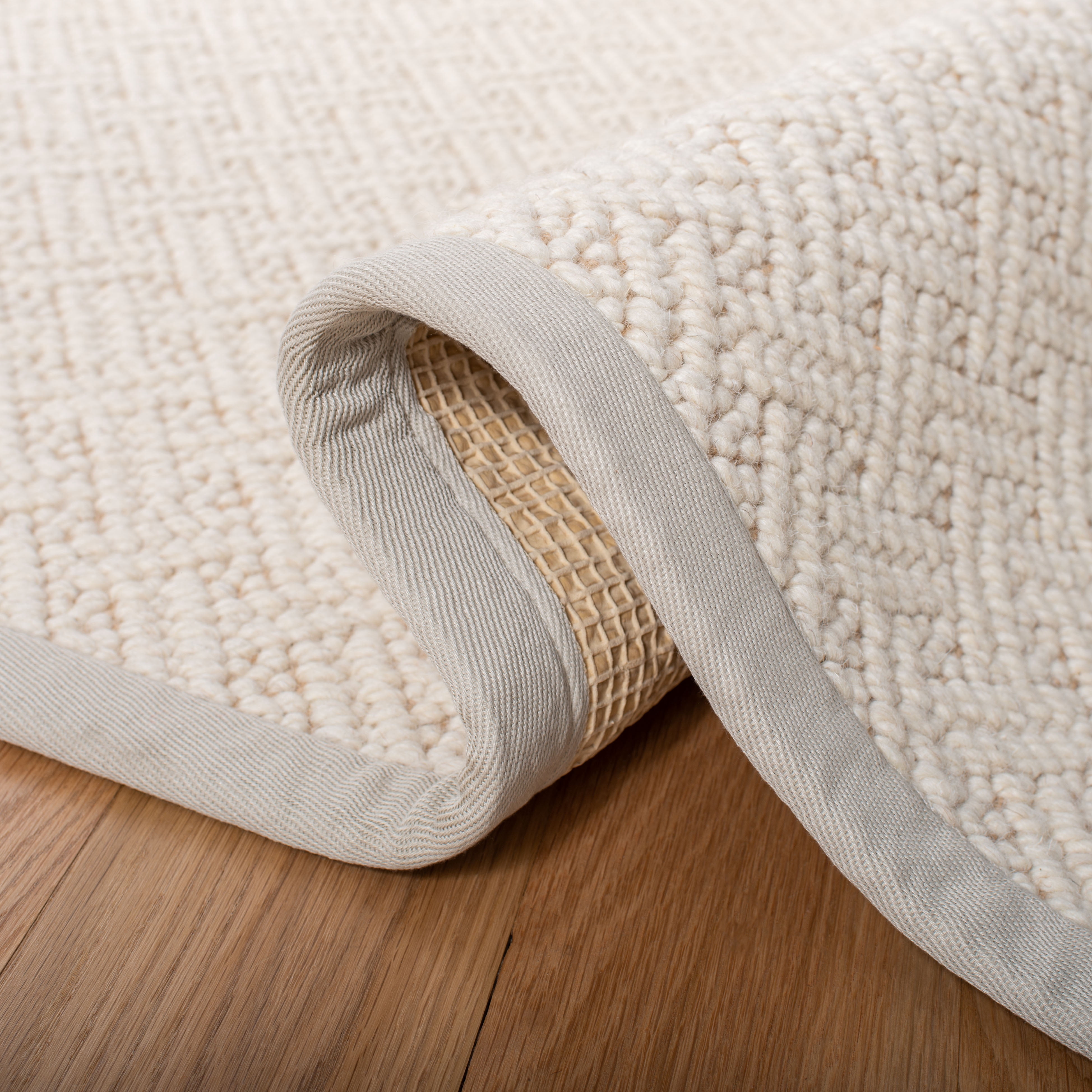 SAFAVIEH Natural Fiber Thaddeus Geometric Area Rug, Ivory, 9' x 12'